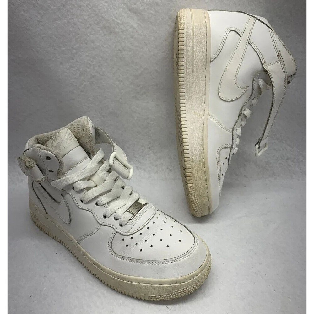 Nike Air Force 1 Highs ‘07 Size 4.5Y Sneakers AF1 Youth Triple White 314195-113